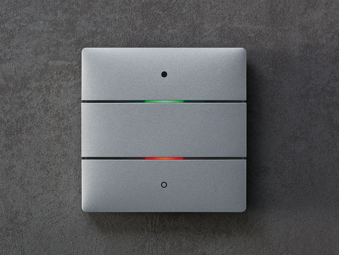 THEBEN KNX-Tastsensor mit 2 Tasten und 2 Status-LEDs, integrierter Temperatursensor, KNX Data Secure, Farbe silber THEBEN KNX-Tastsensor mit 2 Tasten und 2 Status-LEDs, integrierter Temperatursensor, KNX Data Secure, Farbe silber